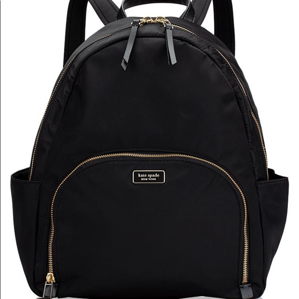 SOLD Kate Spade Large Backpack Dawn Black Nylon